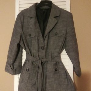 3/4 sleeves. Belted Classic Jacket